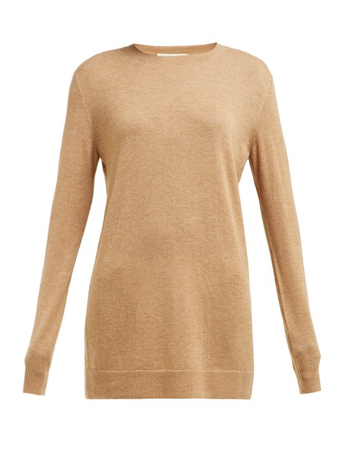 Bottega Veneta - Round-neck Cashmere Sweater Camel