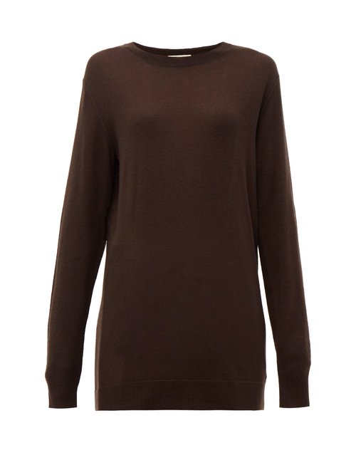 Bottega Veneta - Fine-gauge Cashmere Sweater Dark Brown