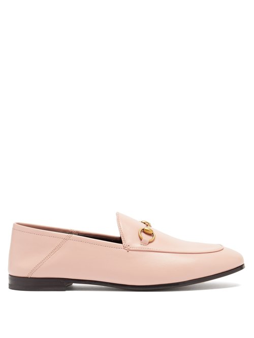 Gucci – Brixton Collapsible-heel Leather Loafers Pink