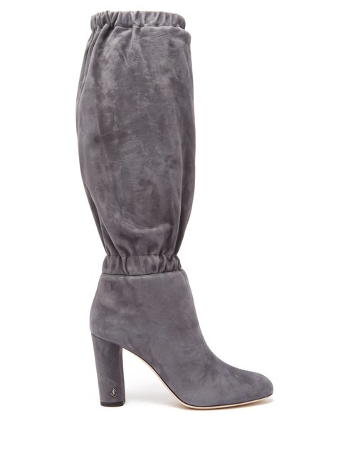 grey suede boots ladies
