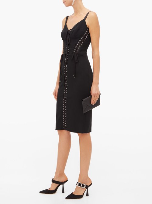 Dolce & Gabbana Lace-up Corset Dress Black - 70% Off Sale
