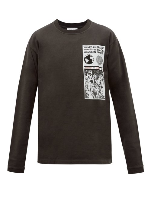 Visitor Printed Cotton Long-sleeved T-shirt