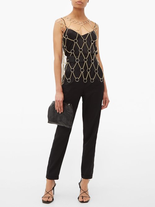 Paco Rabanne Chainmail Tank Top Gold - 70% Off Sale