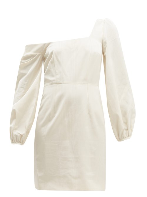 Buy Racil - Debbie Moiré Mini Dress Cream online - shop best Racil clothing sales