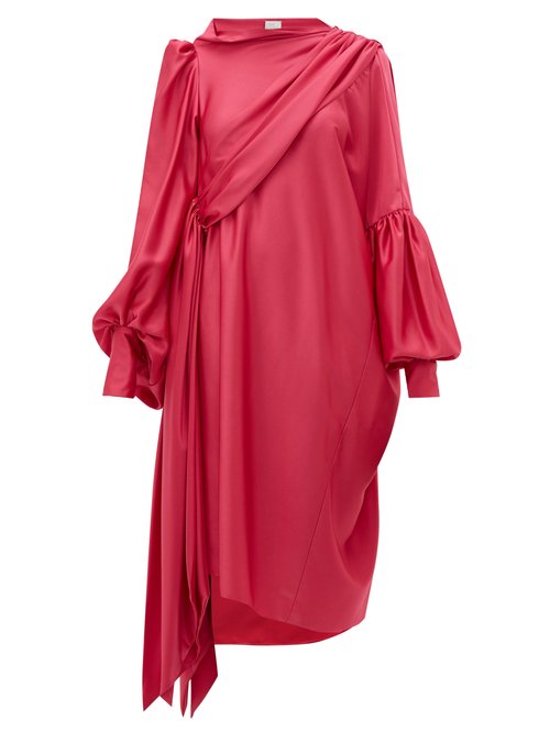 Hillier Bartley – Pillowcase Satin-crepe Dress Pink