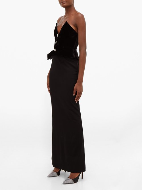 Alexandre Vauthier Michelle Crystal-embellished Satin Pumps Black - 70% Off Sale
