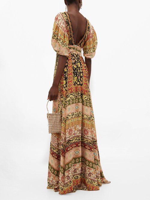 Etro West Midlands Floral-print Silk Gown Yellow Multi - 70% Off Sale
