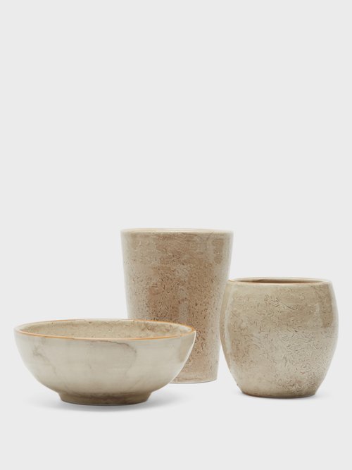 Ceramic Bowl And Tumbler Set