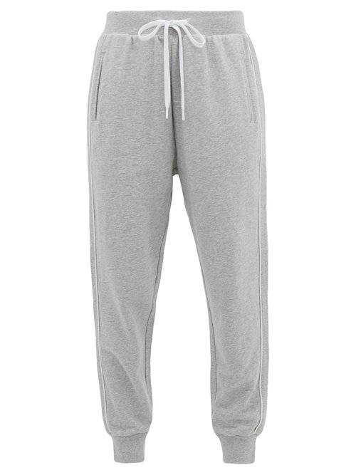 The Upside One Love Cotton Jersey Track Pants In Grey | ModeSens