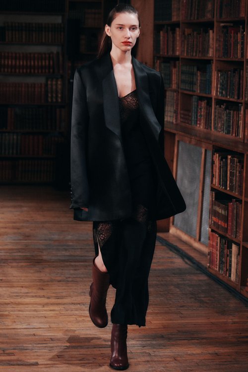 Marina Moscone Lace-insert Satin Slip Dress Black - 70% Off Sale