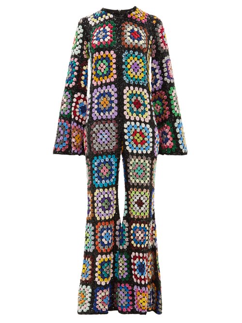 Ashish Flared sequinned jumpsuit