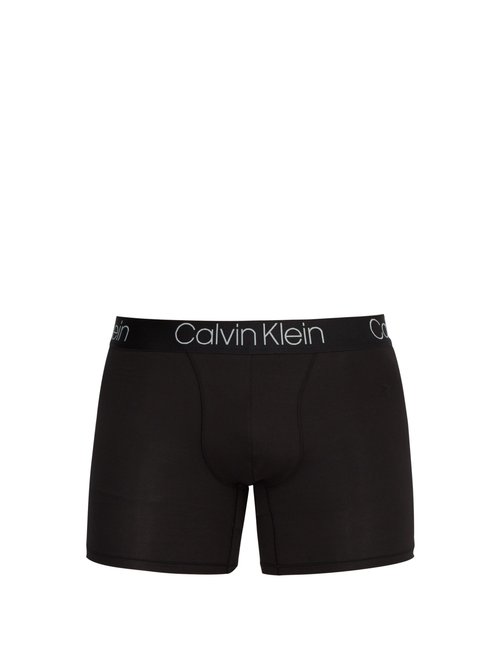 Calvin Klein Underwear - Luxe Logo-jacquard Waistband Trunks - Mens - Black
