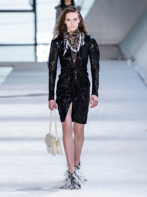Giambattista Valli Lace And Sequin Mini Dress Black – 70% Off Sale