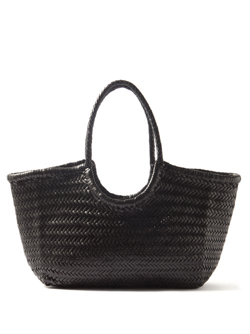Dragon Diffusion Nantucket Woven-leather Basket Bag