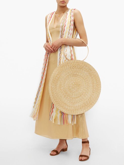 M Missoni Vintage-scarf Silk-blend Lamé Maxi Dress Yellow Multi - 70% Off Sale