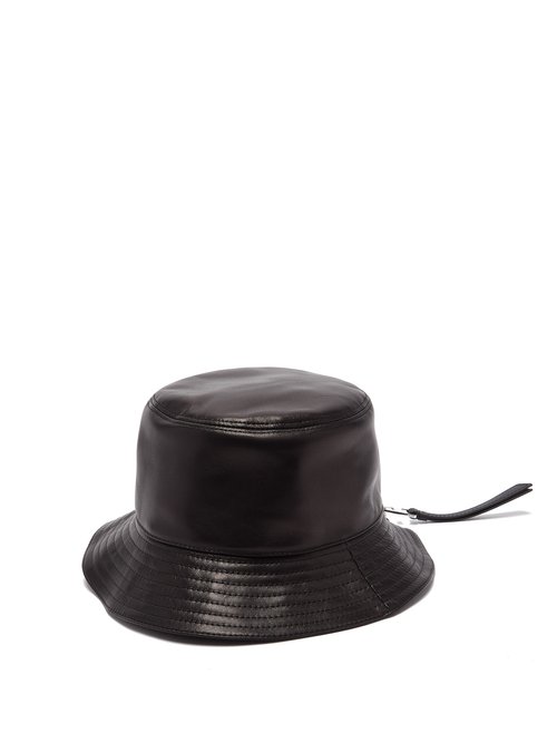 Fisherman Leather Bucket Hat