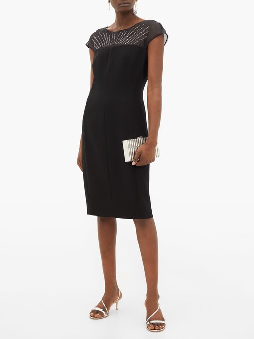 Max Mara Studio Ospite Dress Black - 70% Off Sale