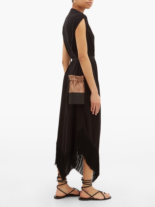 Matteau The Fringed Cocoon Dress Black - 30% Off Sale