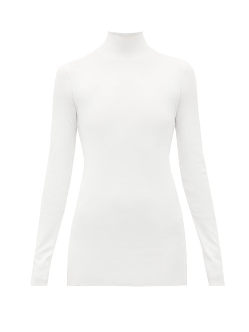 Bottega Veneta - High-neck Jersey Sweater White