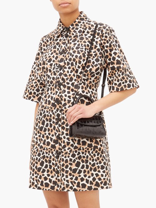 Sea Apollo Animal-print Cotton-poplin Shirtdress Leopard – 70% Off Sale