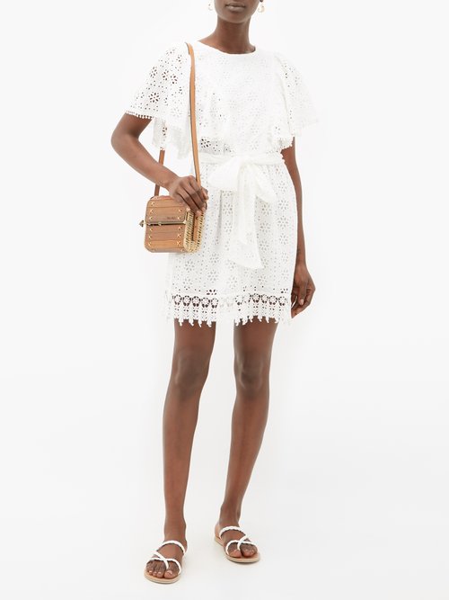 Melissa Odabash Kara Broderie-anglaise Cotton Dress White - 30% Off Sale