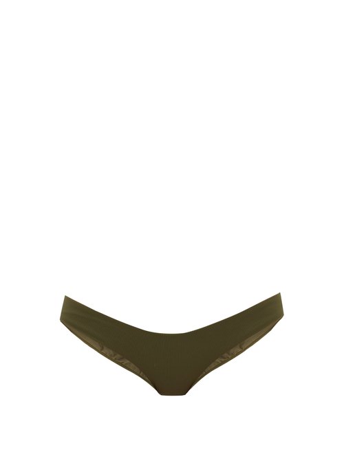 Buy Melissa Odabash - Vienna Ribbed Bikini Briefs Dark Green online - shop best Melissa Odabash swimwear sales