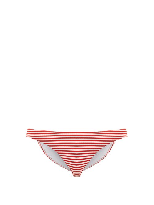Melissa Odabash - Cali Striped Bikini Briefs Red Stripe Beachwear