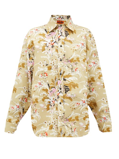 Colville - Floral-print Cotton-twill Shirt Multi
