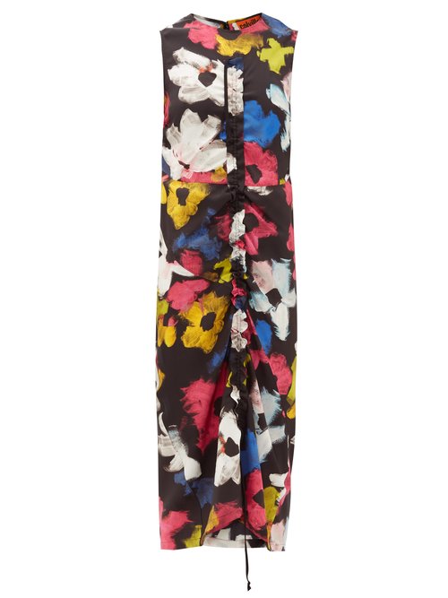 Colville - Floral-print Satin Maxi-dress