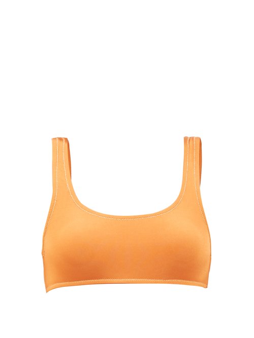 Reina Olga – Rocky Scoop-neck Bikini Top Orange Beachwear