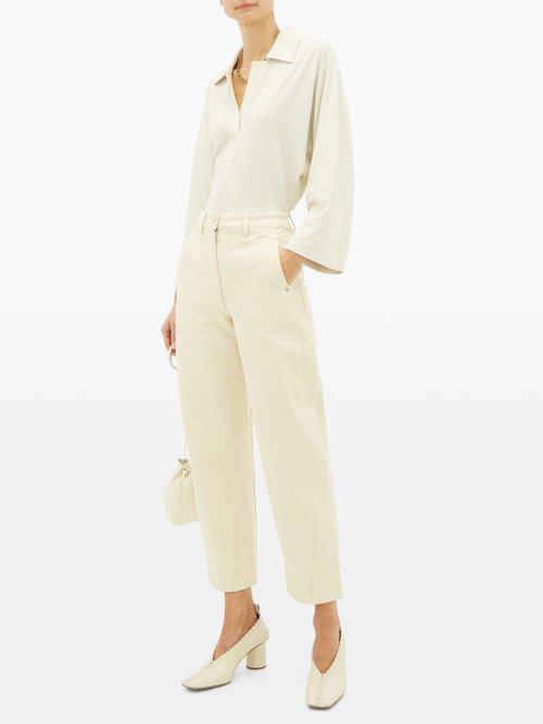 Lemaire Wide-sleeve Top Ivory