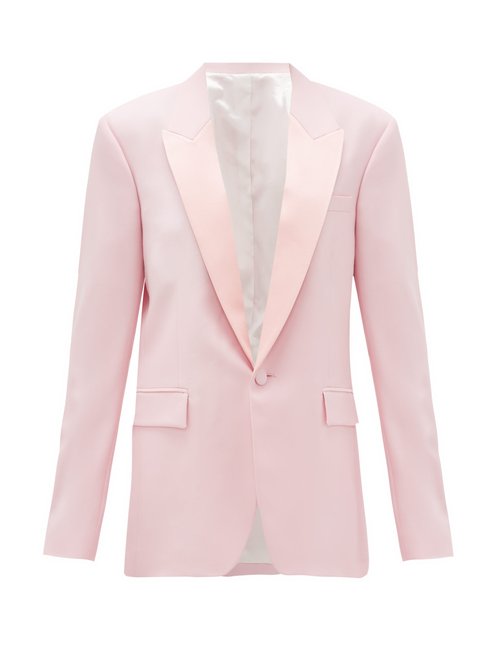 Buy Pallas Paris - Georgia Single-breasted Wool-crepe Jacket Light Pink online - shop best Pallas Paris clothing sales