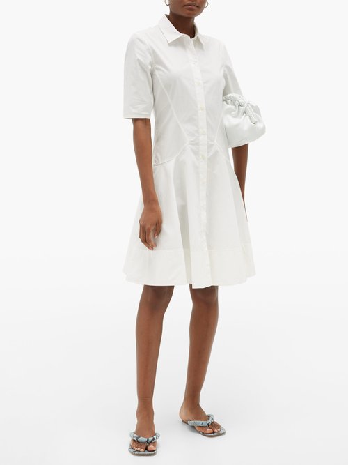 Proenza Schouler White Label Cotton-poplin Shirt Dress White - 60% Off Sale