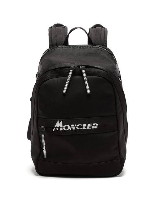 Moncler - Gimont Logo-print Canvas Backpack - Mens - Black