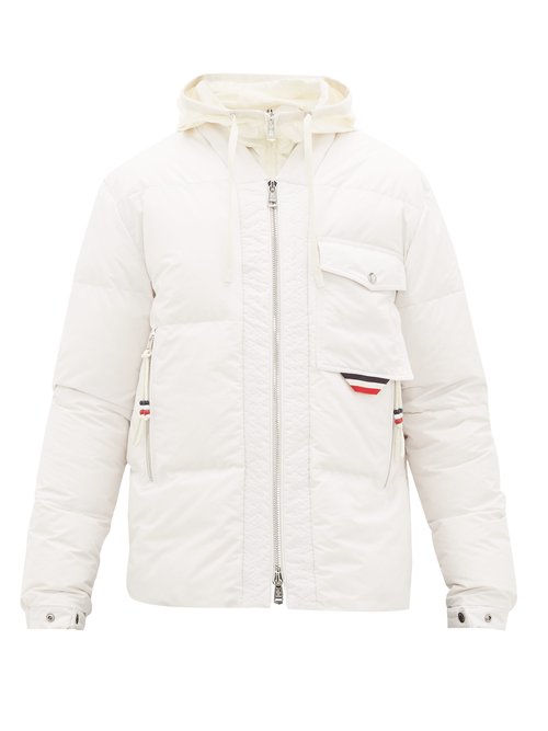 2 Moncler 1952 - Tonal Logo-patch Quilted Down Jacket - Mens - White