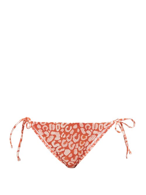 Fisch - Canzy Leopard-print Bikini Briefs Leopard Beachwear
