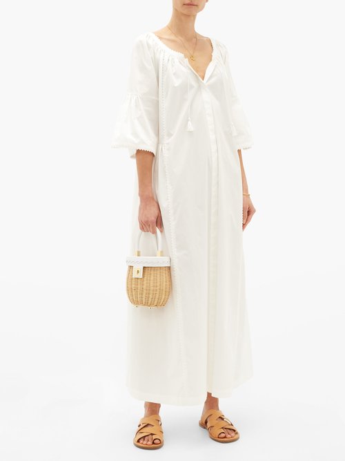Weekend Max Mara Ombrato Dress White - 50% Off Sale