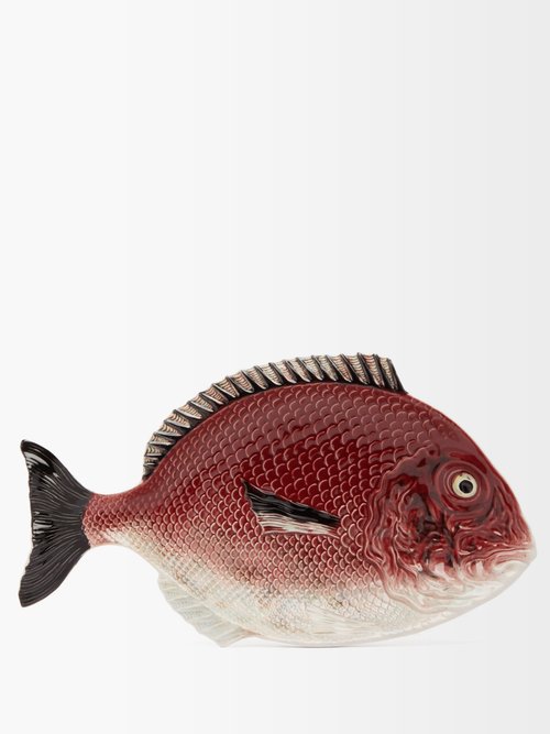 Bordallo Pinheiro - Fish Earthenware Platter - Red Multi