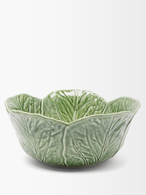 Bordallo Pinheiro - Cabbage Large Earthenware Bowl - Green