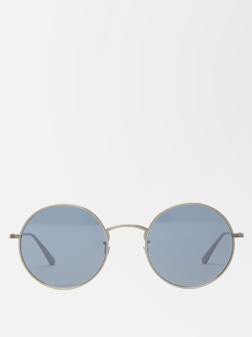 X Oliver Peoples After Midnight Metal Sunglasses