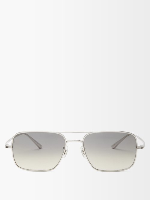 The Row X Oliver Peoples Victory L.a. Titanium Sunglasses | Smart