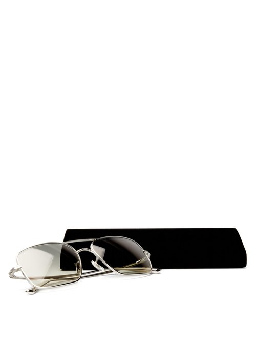 The Row X Oliver Peoples Victory L.a. Titanium Sunglasses | Smart