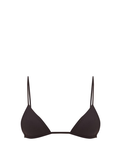 Jade Swim - Via Triangle Bikini Top Black Beachwear