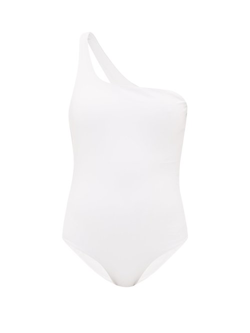 Jade Swim - Evolve One-shoulder Swimsuit White Beachwear
