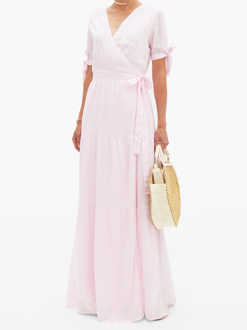 Melissa Odabash Emily Wrap-front Dress Light Pink