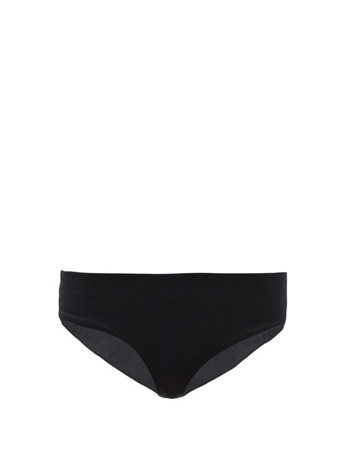 Form And Fold - The Form Recycled-fibre Bikini Briefs Black Beachwear