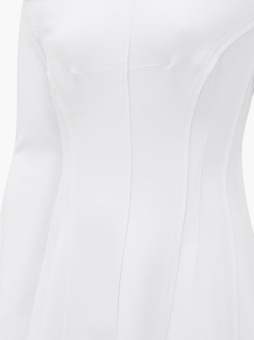 Norma Kamali Grace Off-the-shoulder Jersey Dress White - 40% Off Sale