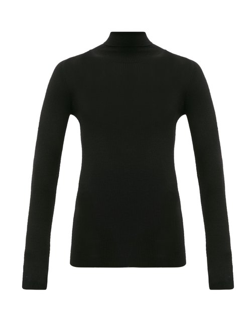 Wardrobe. nyc - Release 05 Roll-neck Ribbed Merino-wool Sweater Black