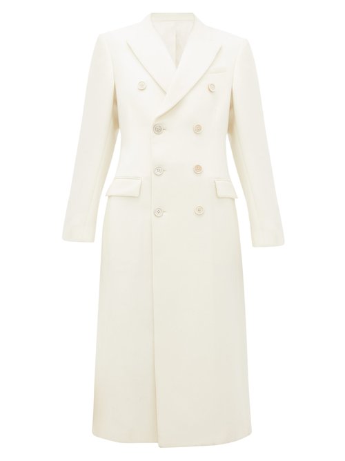 Wardrobe. nyc - Release 05 Double-breasted Merino-wool Coat White
