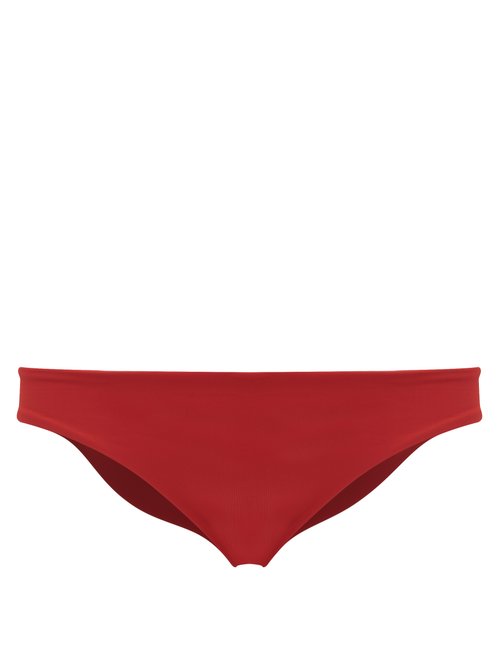 Haight - Mid-rise Bikini Briefs Dark Red Beachwear
